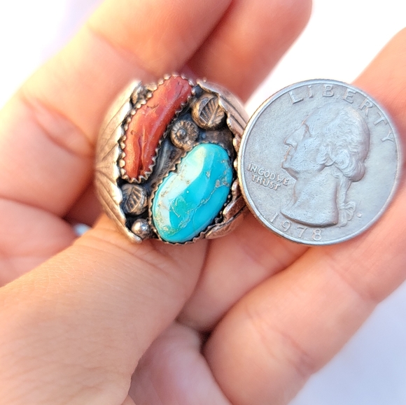 Navajo Signed Ring Sterling - Picture 6 of 6